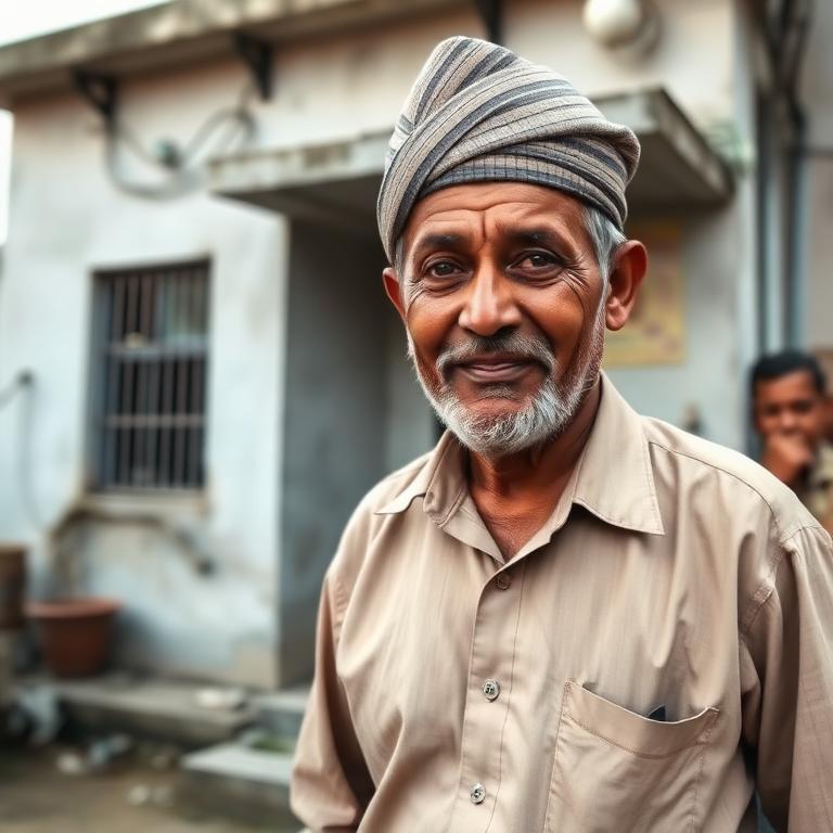 Illustrative portrait of Ram Bahadur Shrestha, 54, an imaginary landlord used in this guide